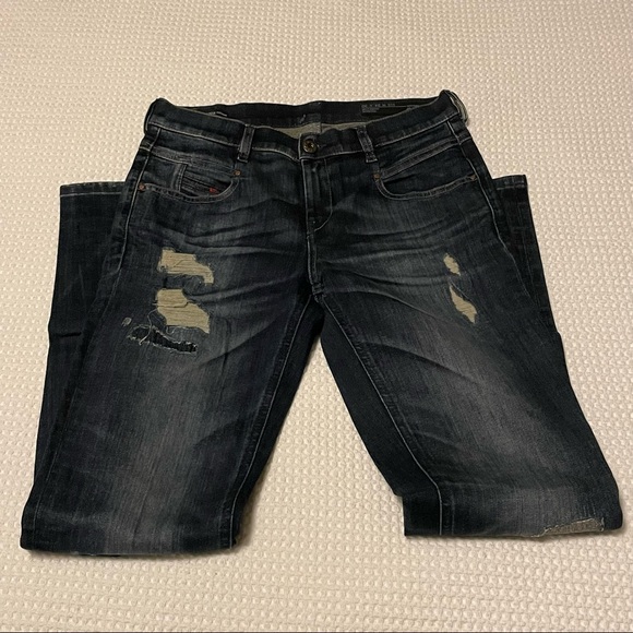 Diesel dark wash faux distressed jeans - Belthy - Picture 6 of 12